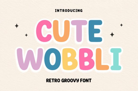 Cute Wobbli: A Groovy Font for Playful Projects