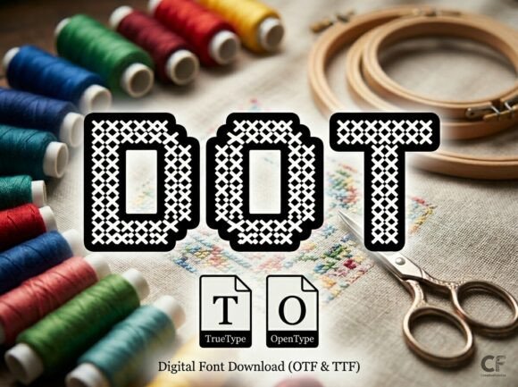 Discover the Textured Appeal of Dot, a Display Font