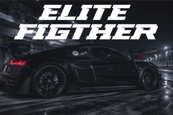 Elite Fighter: A Typeface Built for Speed and Precision