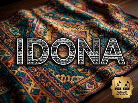 Idona: The Decorative Display Font for Bold Designs