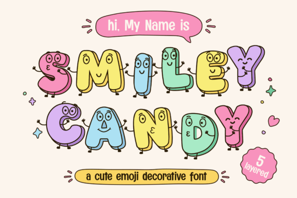 Smiley Candy: A Font That Brings Joyful Energy to Your Designs